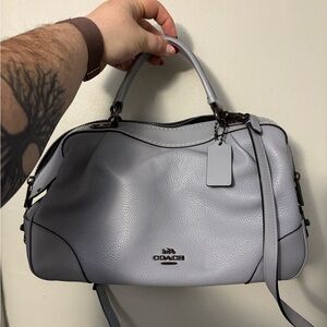 Coach Rowan Leather Women's Bag in Periwinkle